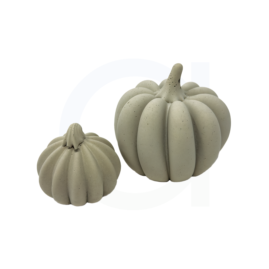 Concrete Pumpkin Decor
