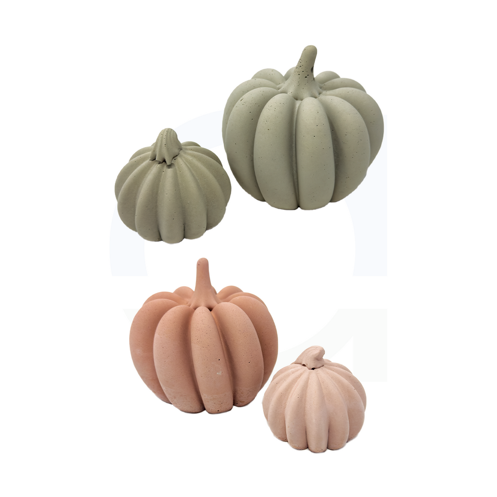 Concrete Pumpkin Decor