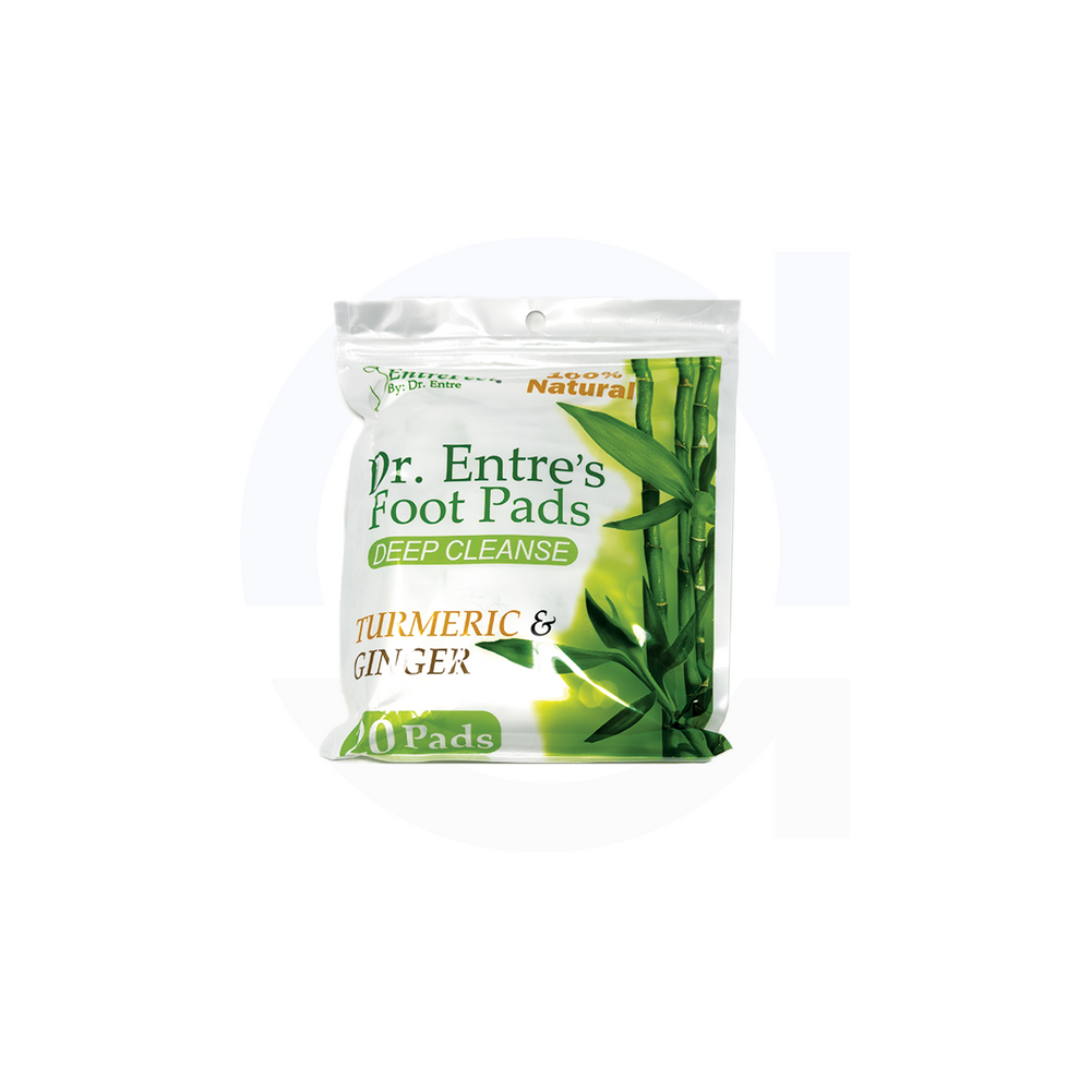 Dr. Entre's Detox Foot Pads, Turmeric &amp; Ginger 20 Pack